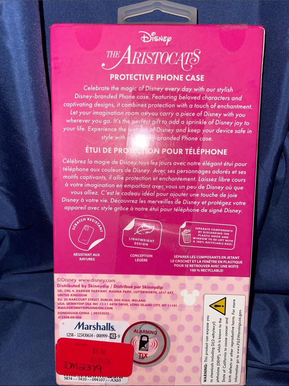 Disney The Aristocats Marie Pink and White iPhone Case (13/14/15) - Picture 2 of 2